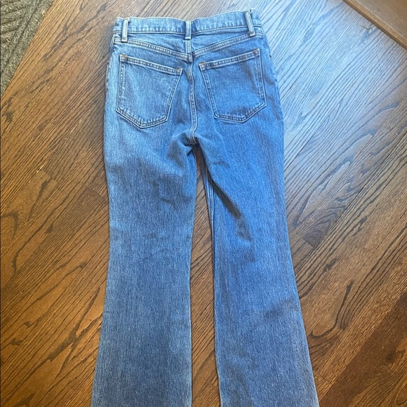 Abercrombie Vintage 70’s high rise flare Jean with middle slit. Worn once - Picture 3 of 5